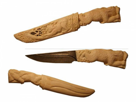Нож с ножнами «Рысь»