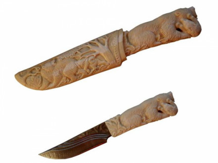Нож с ножнами «Медведь»