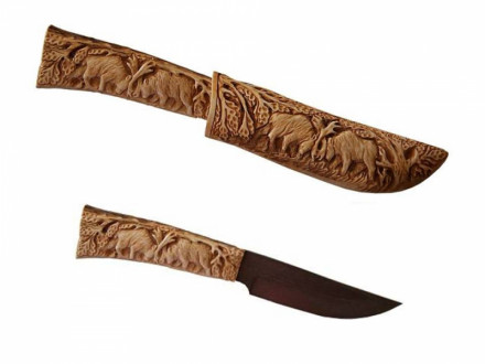 Нож с ножнами «Олени»